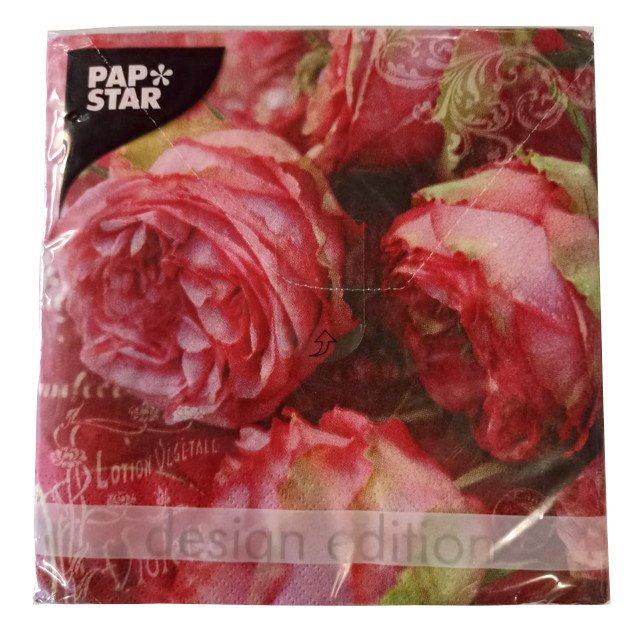 салфетка PAP-STAR Розалия 3-слойные 33х33см 20шт