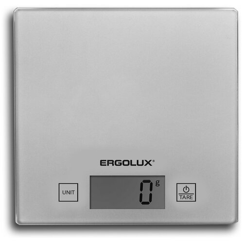 Весы кухонные ERGOLUX ELX-SK01-С03 серые металлик