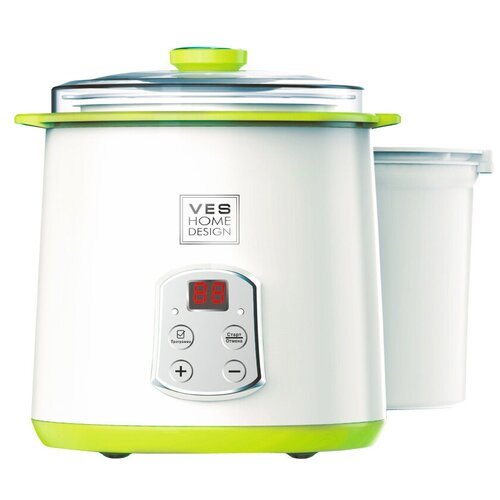 Йогуртница VES electric H-270-G, белый/зеленый