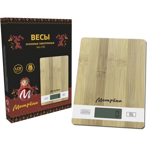 Кухонные весы Матрёна МА-039 (бамбук)