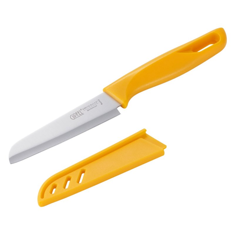 Нож для чистки овощей Gipfel Sorti стальной желтый 9 см