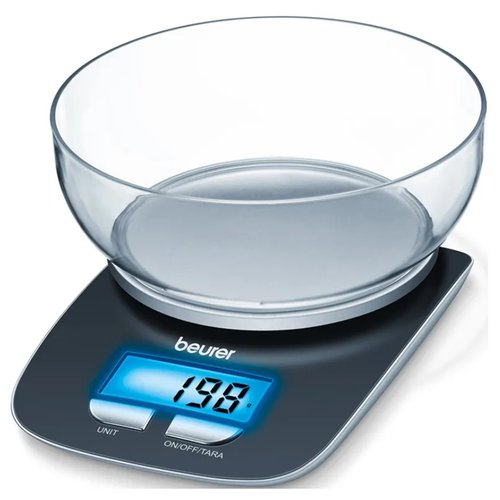 Весы Beurer / точность измерений до 1 г / весы с чашей из прочного стекла / функция автоотключения