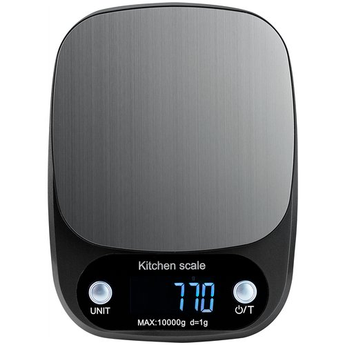 Цифровые электронные кухонные весы C305 черные/ до 10 кг/ с батарейками