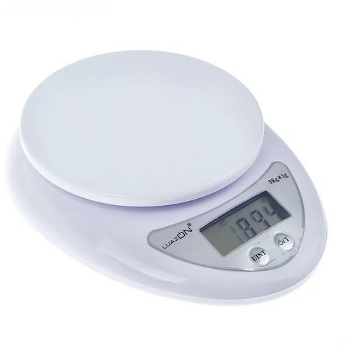 Весы кухонные Luazon LVK-501, электронные, до 5 кг, белые