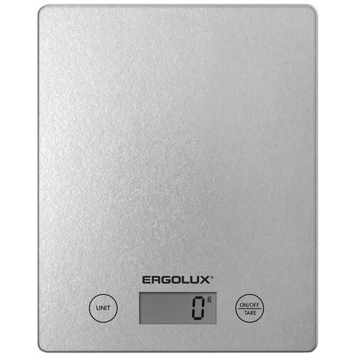Весы кухонные Ergolux ERGOLUX ELX-SK02-С03 серые металлик (весы кухонны