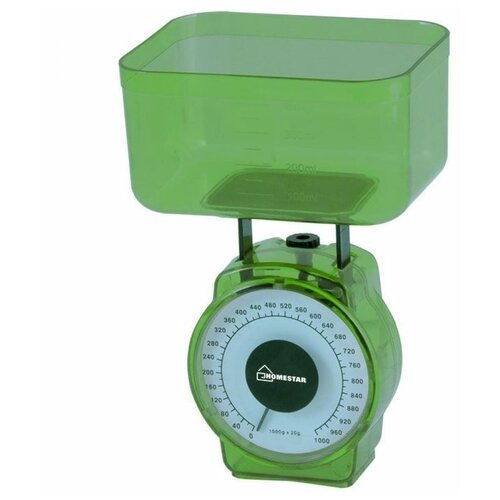 Весы кухонные механические Homestar HS-3004М, до 1 кг, зеленые