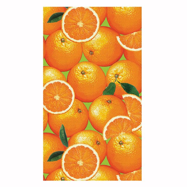 полотенце кухонное ваф. САМОЙЛОВСКИЙ ТЕКСТИЛЬ Апельсины 40х70см оранжевое, арт.764538