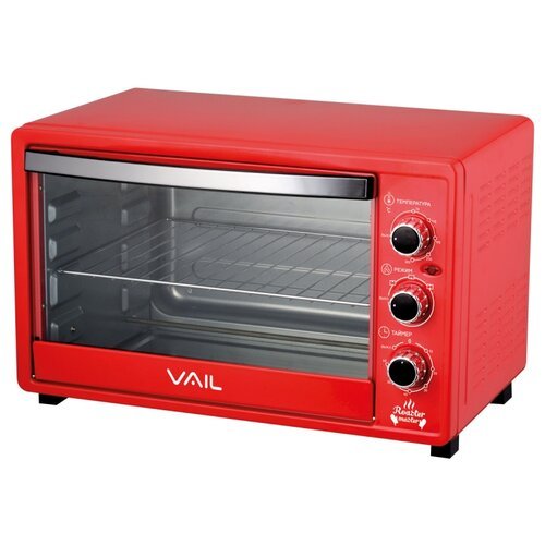 Мини-печь VAIL VL-5000, красный