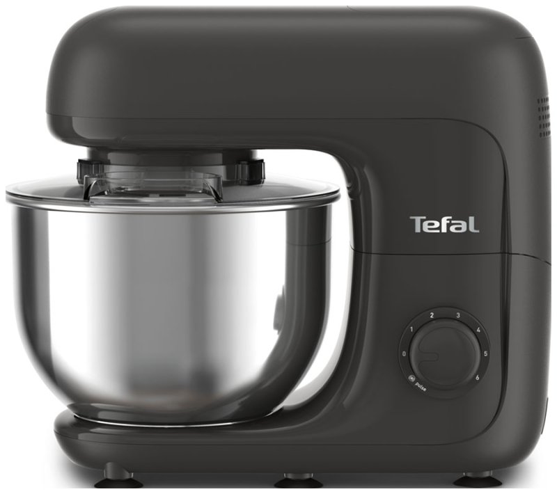 Кухонная машина Tefal Bake Essential QB161H38, черный/ серый Кухонная машина Tefal Bake Essential QB161H38, черный/ серый