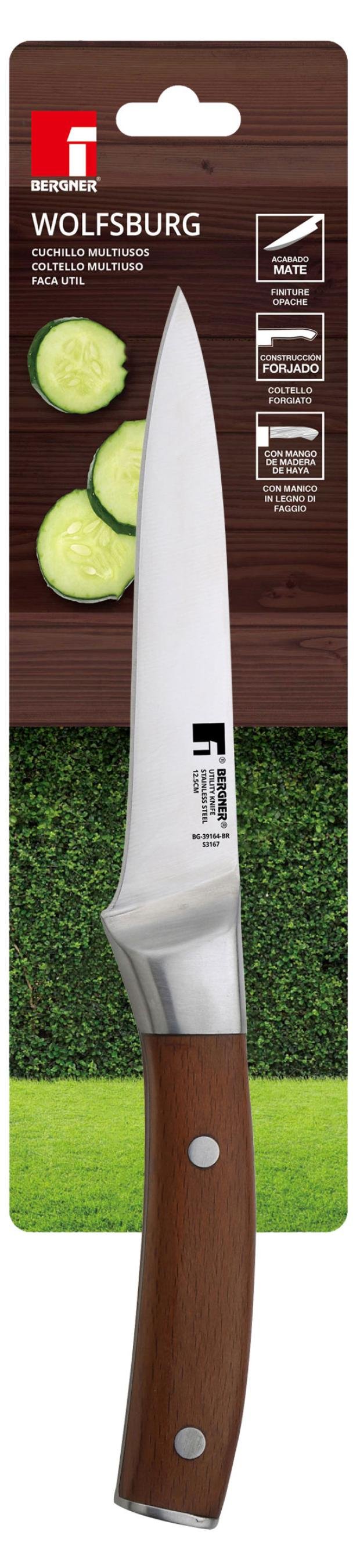 Нож Bergner Универсальный, 12,5 см