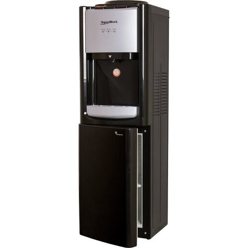 Кулер для воды Aqua Work TY-LWYR33B / черный / нагрев / компрессорное охл / холодильник 17 л